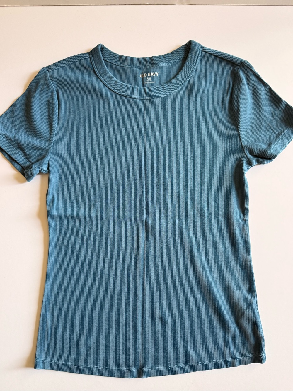 Old Navy-Women's Teal Crewneck Short Sleeve Tee